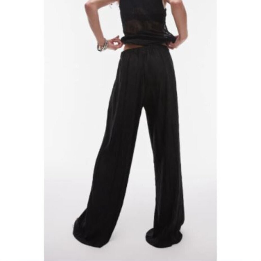 Topshop Black Wide Leg Pants